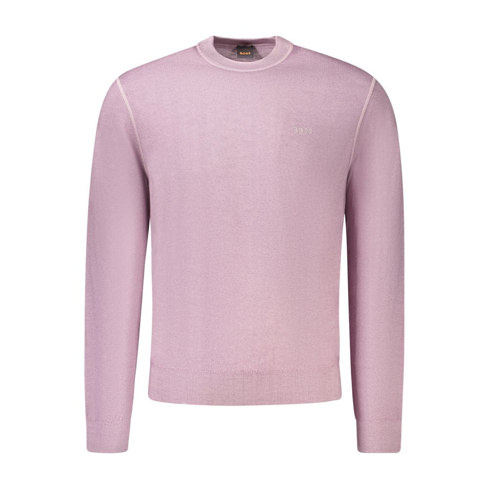 Pull en laine violet Hugo Boss pour homme