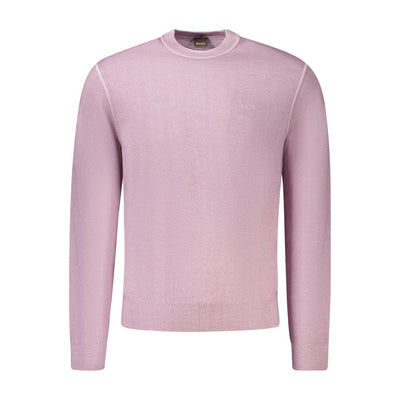 Pull en laine violet Hugo Boss pour homme