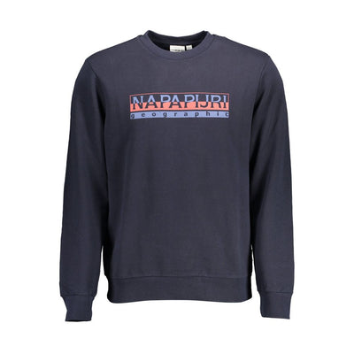 Pull Napapijri bleu en coton pour homme