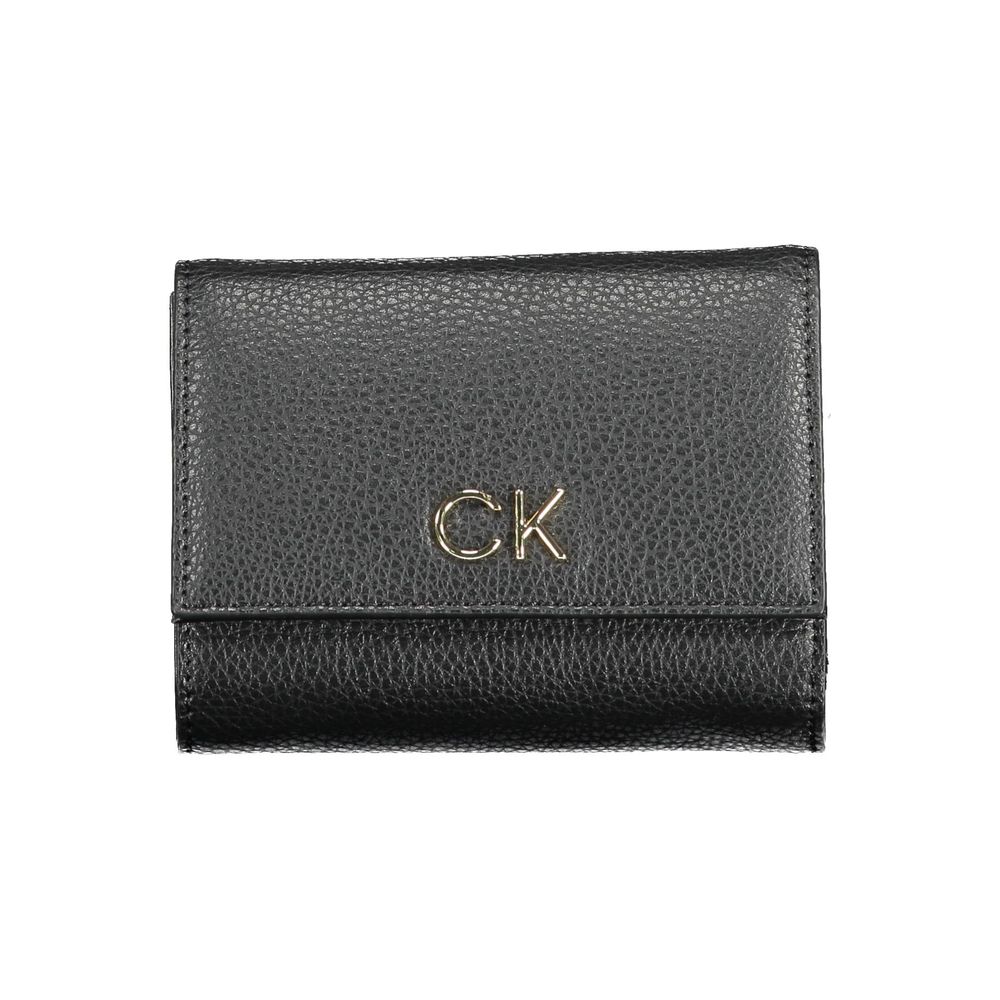 Portefeuille femme Calvin Klein en polyéthylène noir