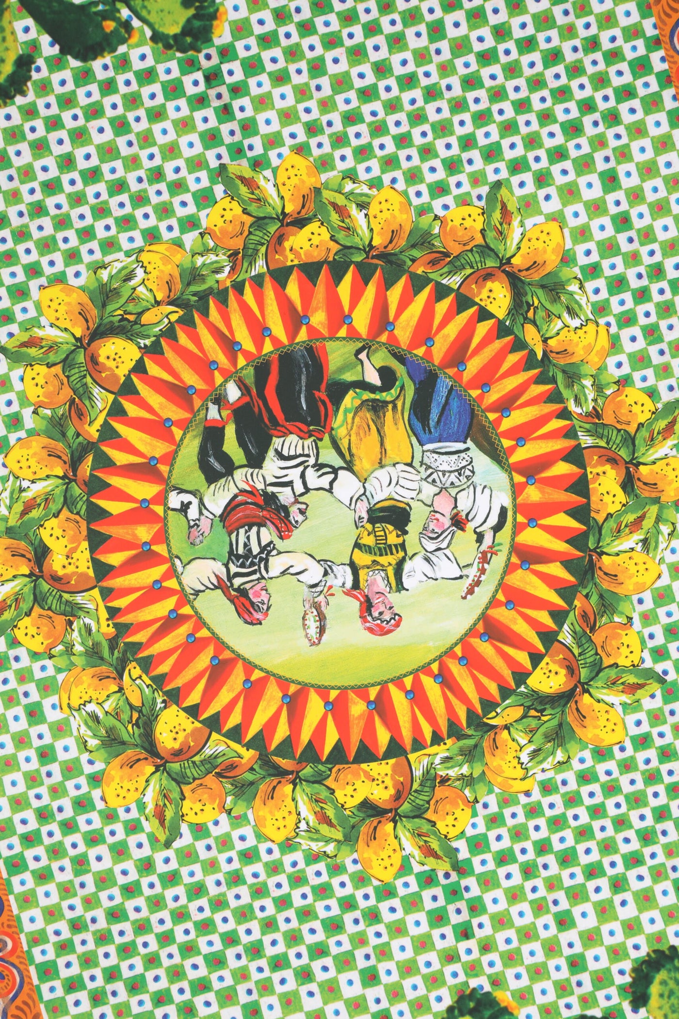 Dolce &amp; Gabbana Rode Jurk Keramiek Porselein Modedoos Leer Sicilië Poppen