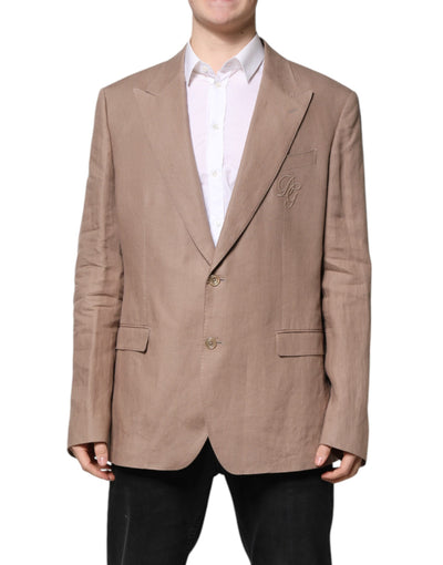 Blazer croisé beige TAORMINA de Dolce &amp; Gabbana