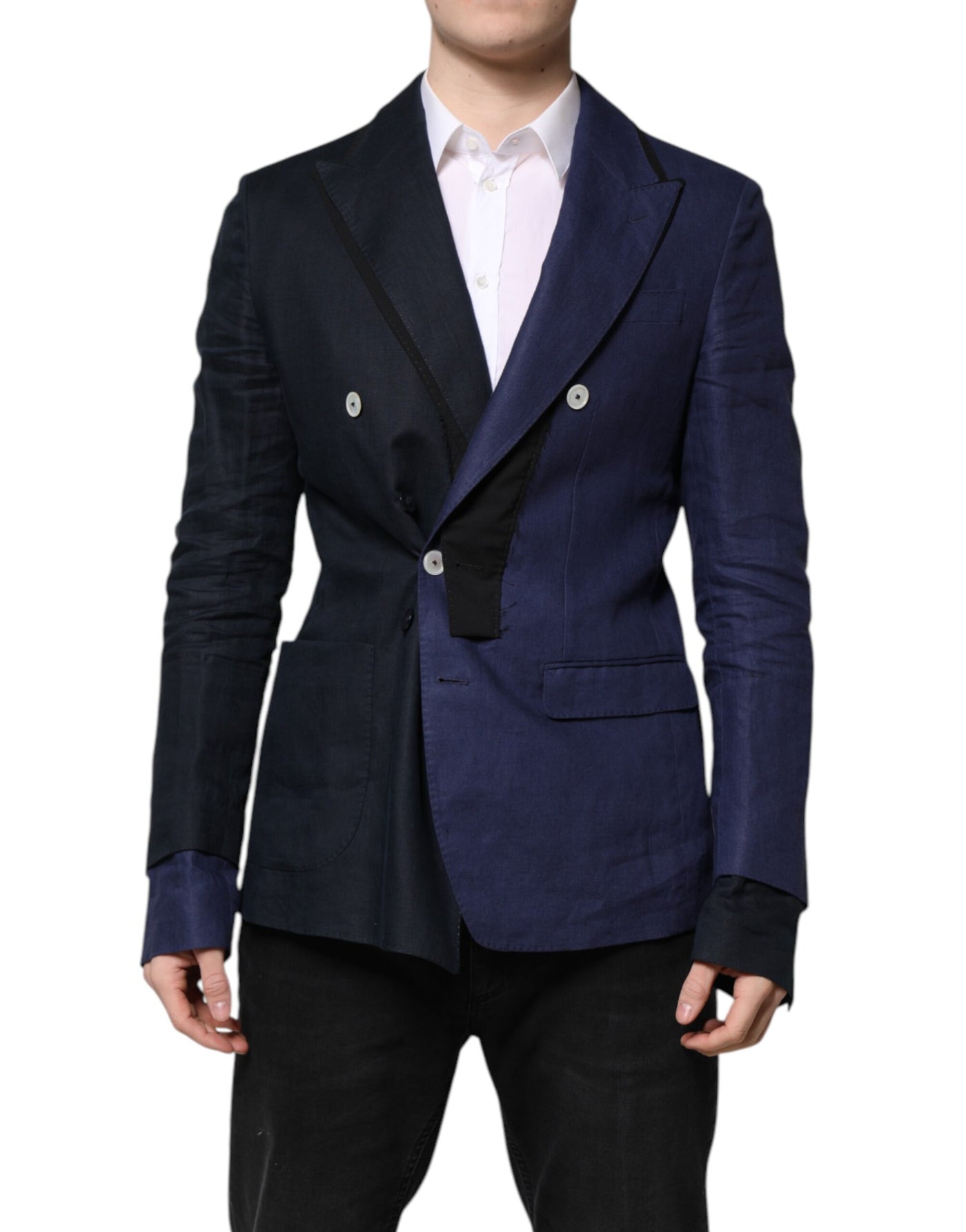 Blazer croisé bleu marine Dolce &amp; Gabbana