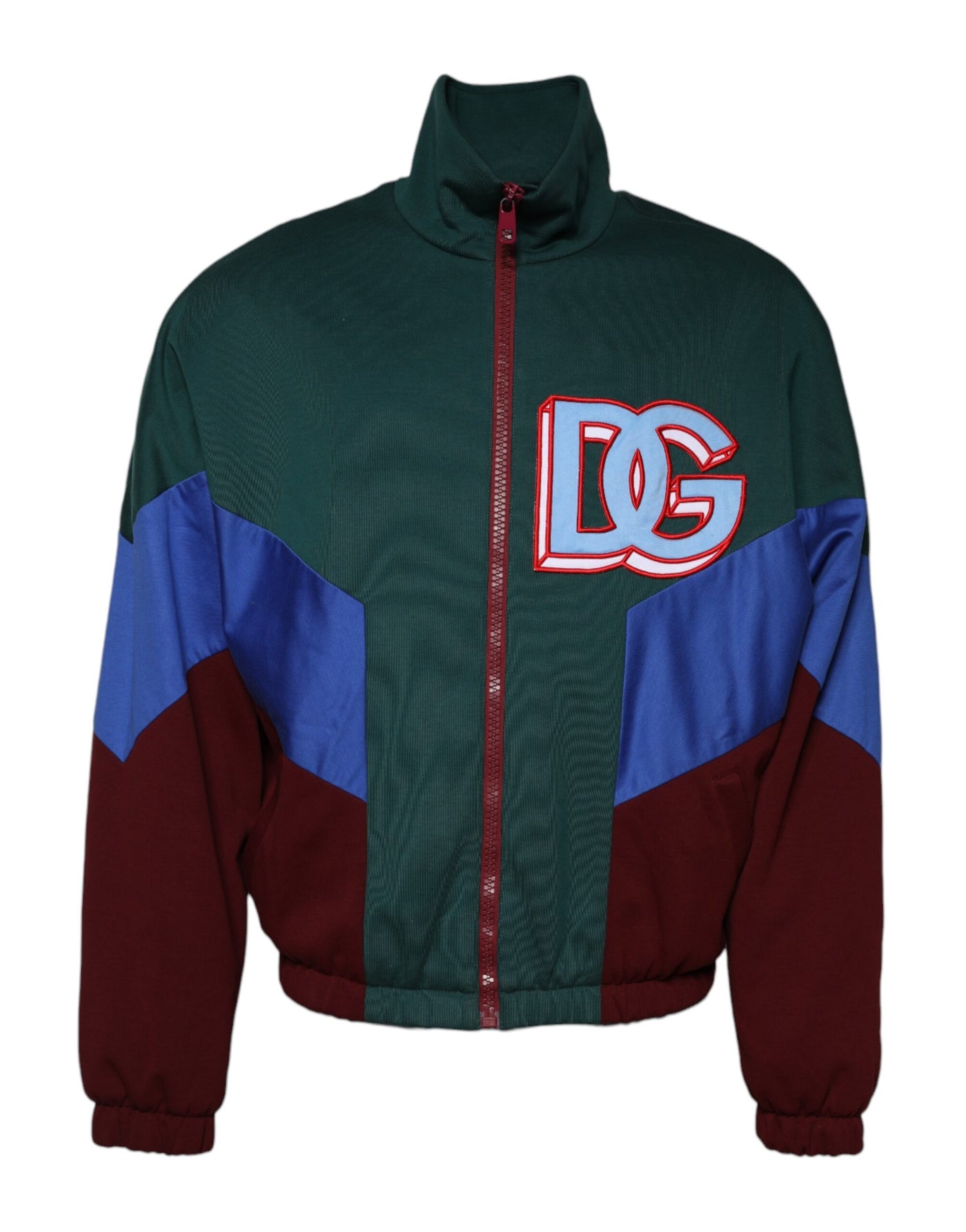 Dolce &amp; Gabbana Multicolor Katoenen Logo Full Zip Jas