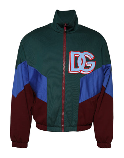 Dolce &amp; Gabbana Multicolor Katoenen Logo Full Zip Jas