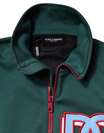 Dolce &amp; Gabbana Multicolor Katoenen Logo Full Zip Jas