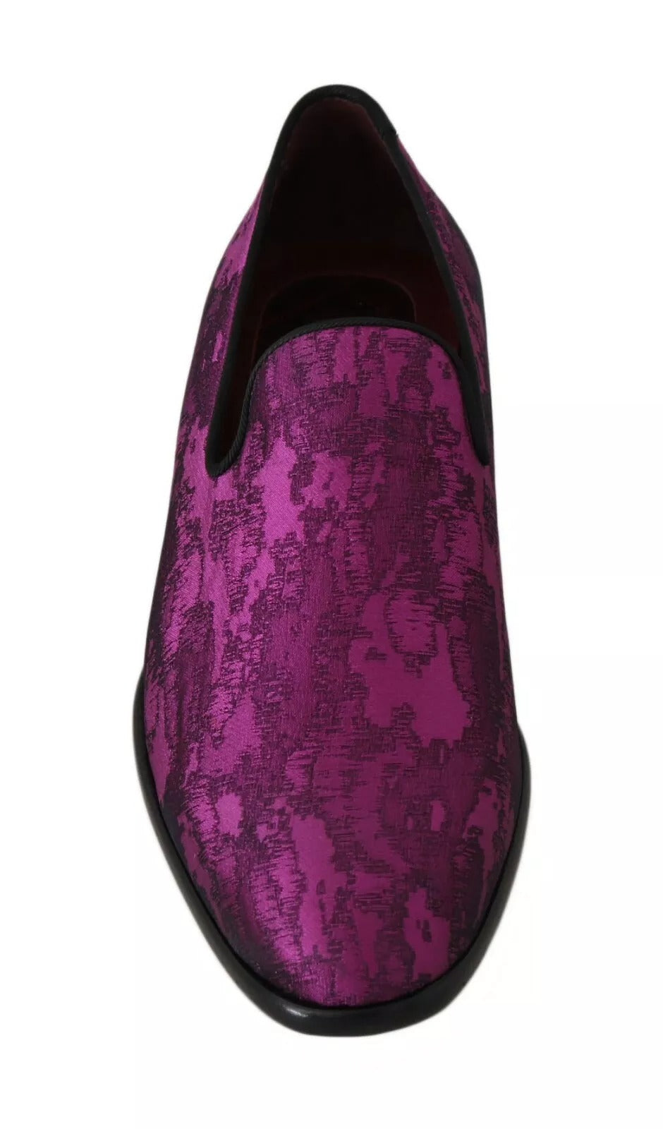Dolce &amp; Gabbana paarse jacquard loafers formele schoenen