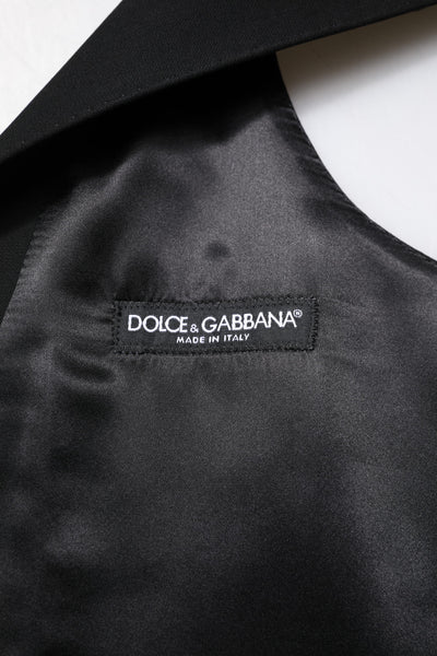 Robe gilet en laine noire Dolce &amp; Gabbana