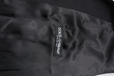 Dolce &amp; Gabbana Zwarte Wollen Vestjurk Formeel Vest