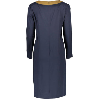 Robe Gant en viscose bleue pour femme