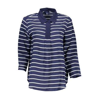 Polo Gant bleu en viscose pour femme