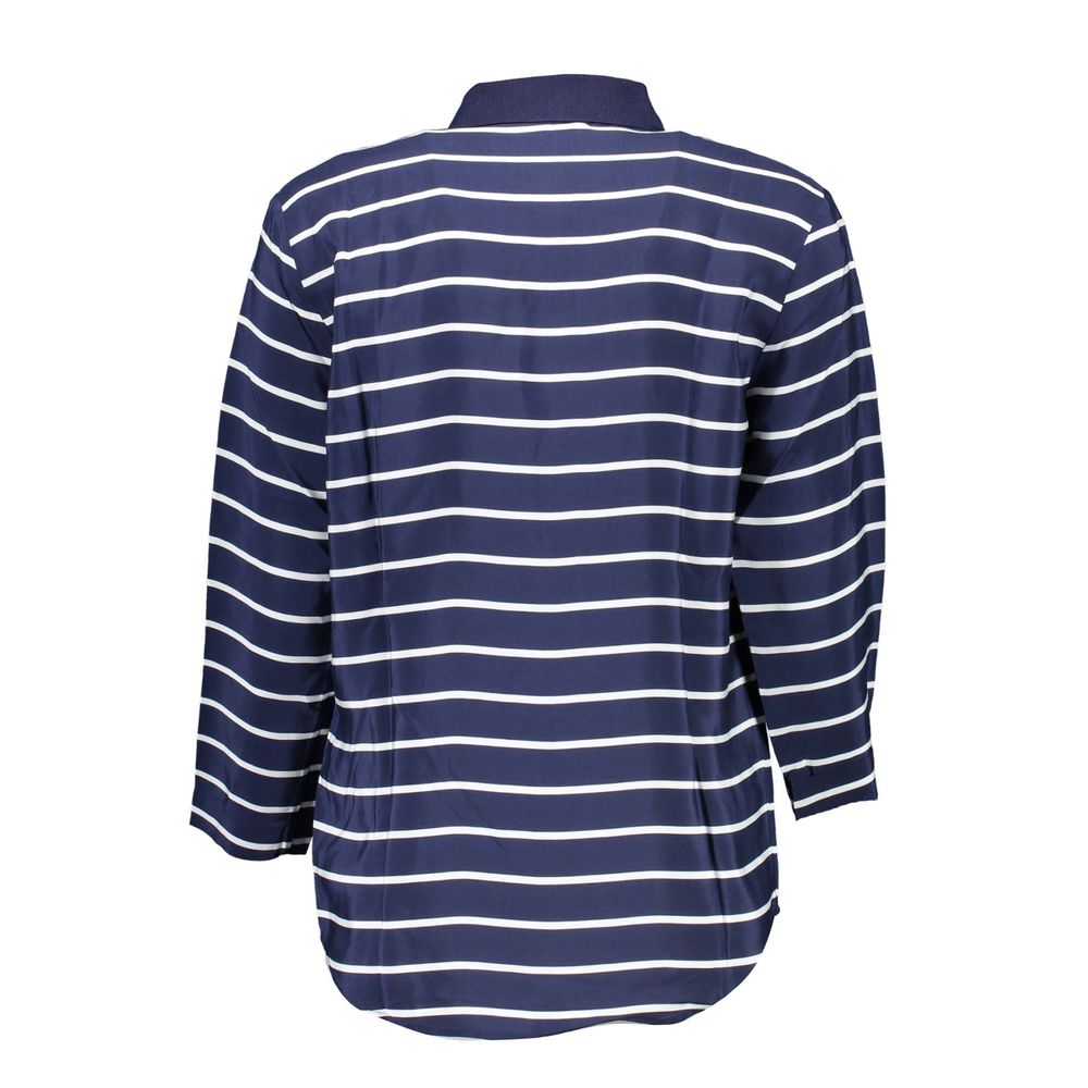 Polo Gant bleu en viscose pour femme