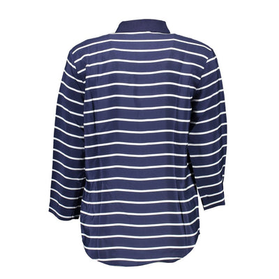 Polo Gant bleu en viscose pour femme