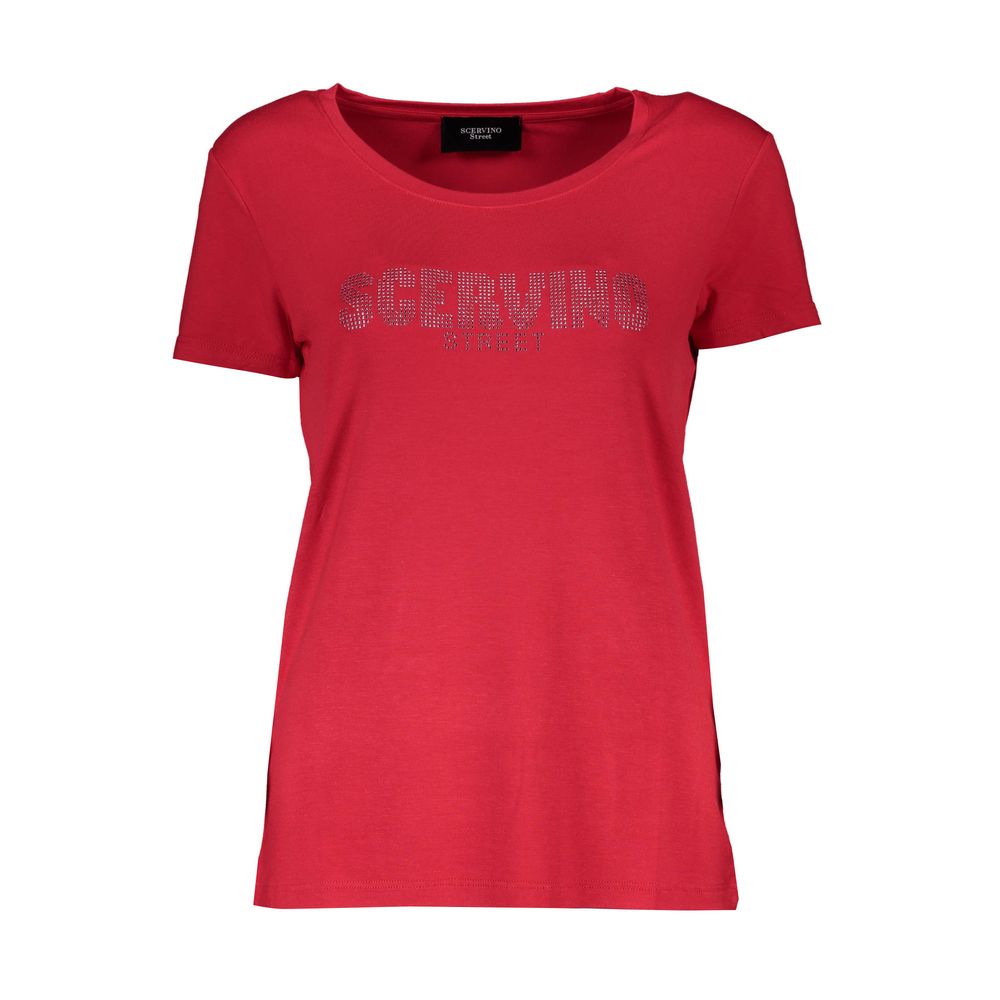 Scervino Street Red Elastane Women Top