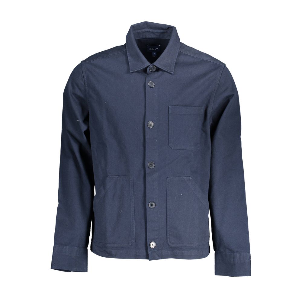 Gant Blauw Katoenen Herenoverhemd