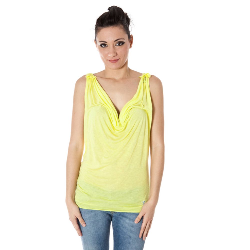 Haut femme en viscose jaune Zuelements
