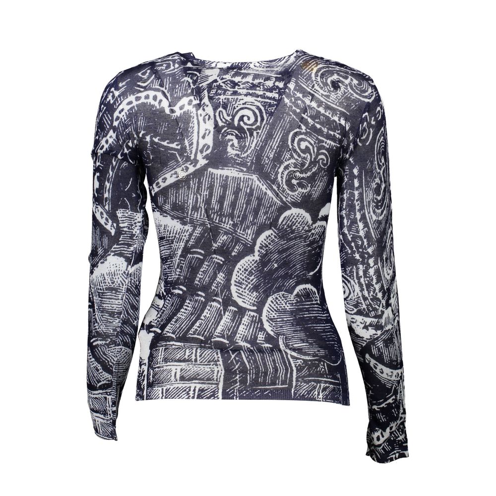 Pull Desigual bleu en viscose pour femme