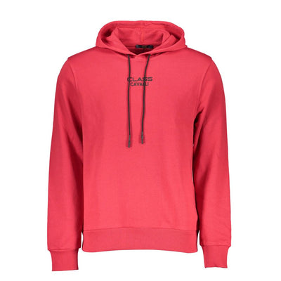 Cavalli Class Red Cotton Men Sweater