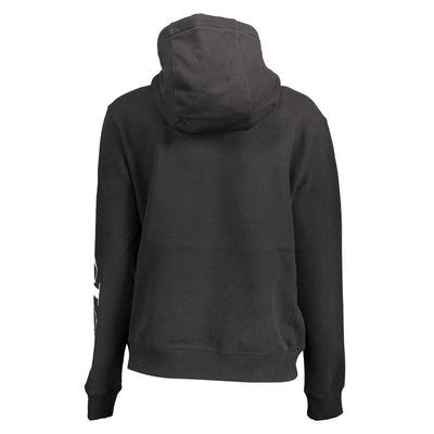 Sweat-shirt noir en coton pour femme Calvin Klein