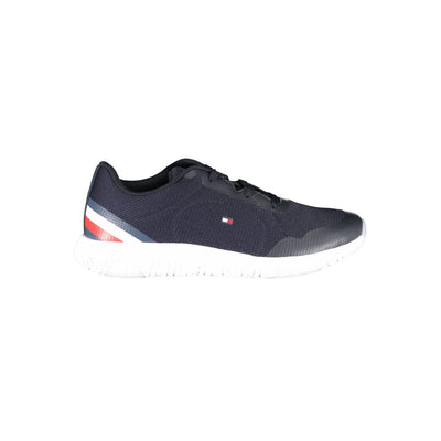 Baskets Tommy Hilfiger bleues en polyester pour homme