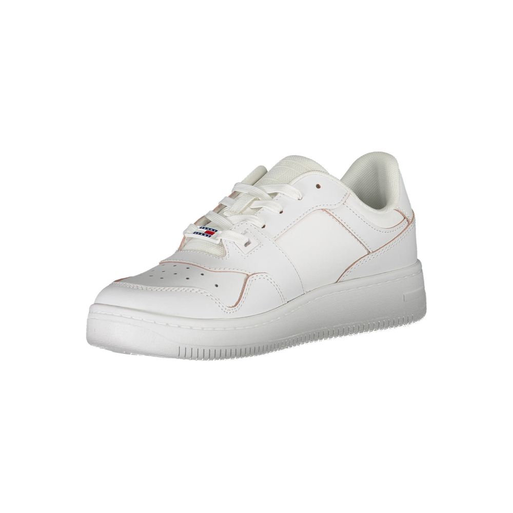 Tommy Hilfiger Witte Leren Dames Sneaker