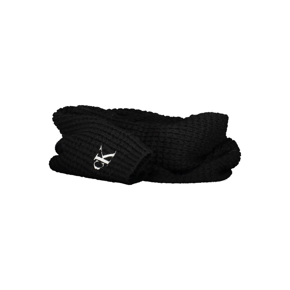Ensemble d'écharpes Calvin Klein en alpaga noir pour femme