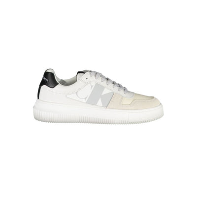 Baskets Calvin Klein en polyester blanc