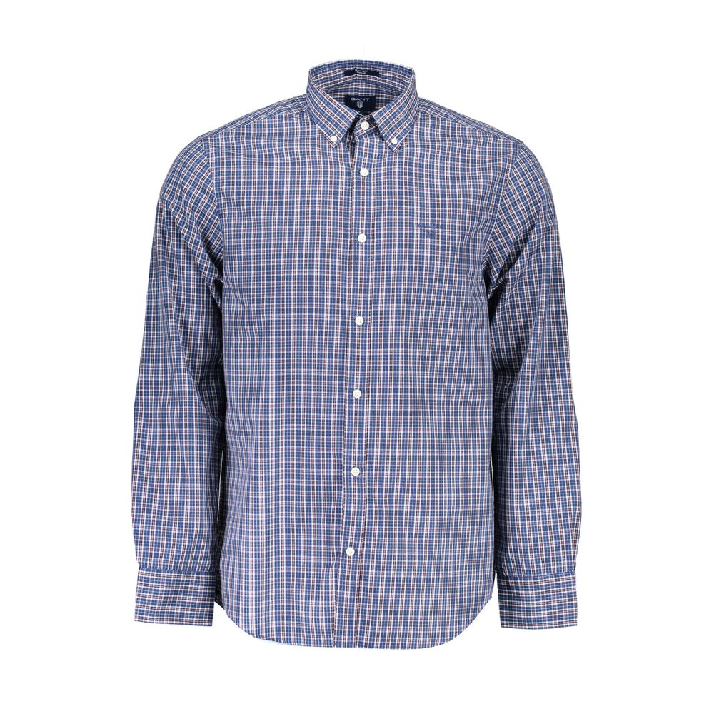 Gant Elegant paars overhemd met lange mouwen en knoopjes