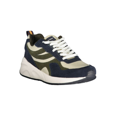 K-WAY Strakke blauwe sneakers met contrasterende details