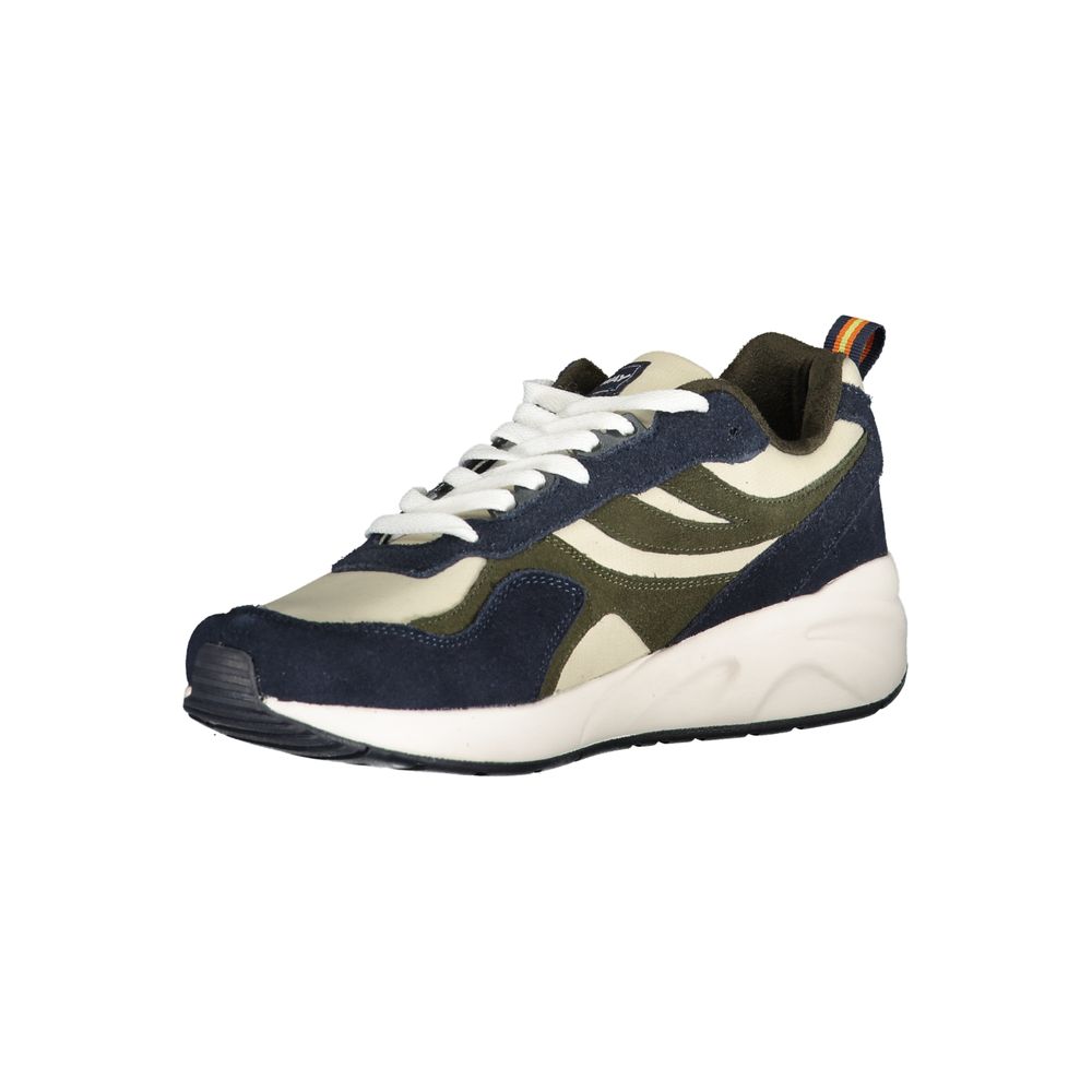 K-WAY Strakke blauwe sneakers met contrasterende details