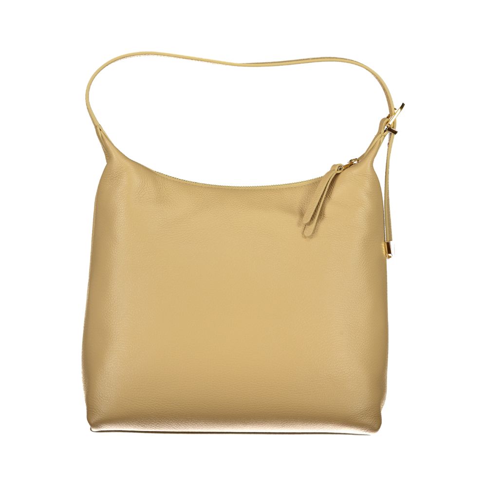 Coccinelle beige leren handtas