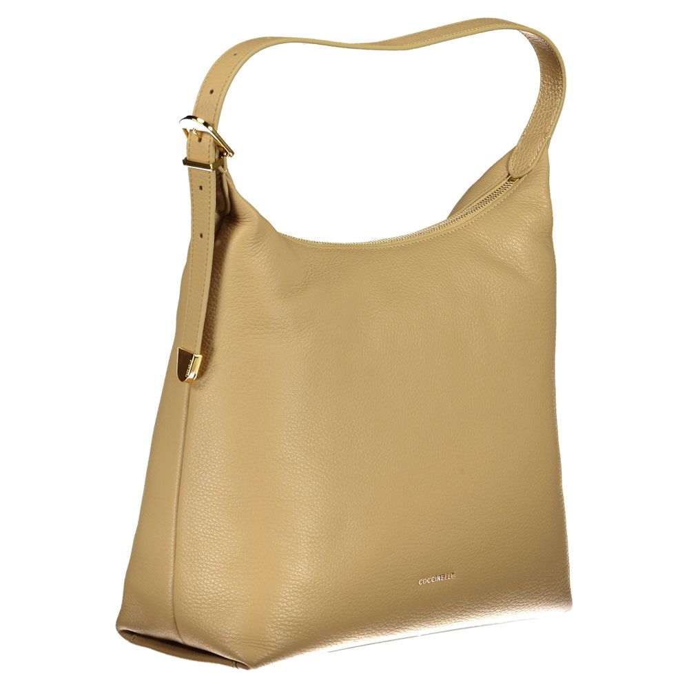 Coccinelle beige leren handtas