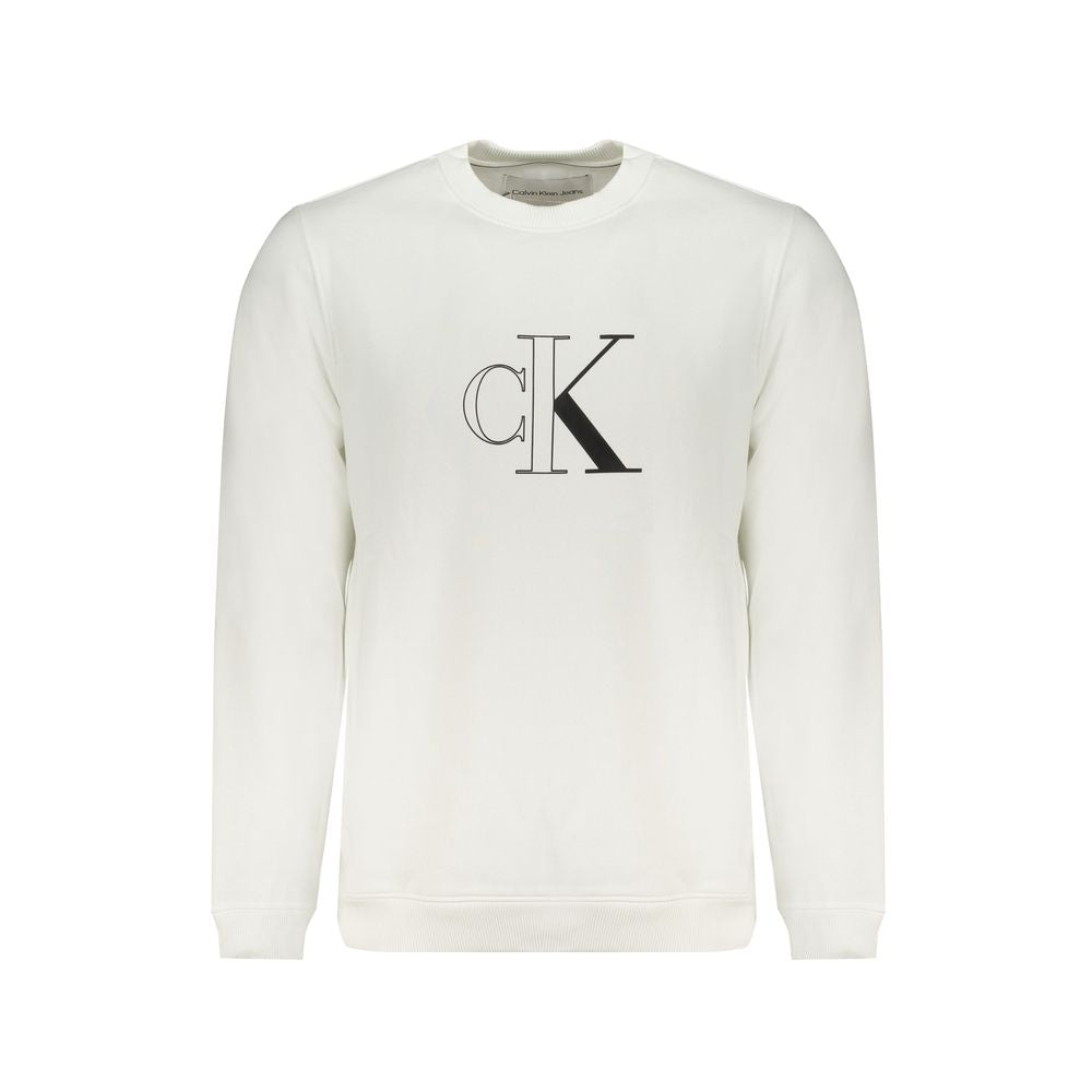 Pull en coton blanc Calvin Klein