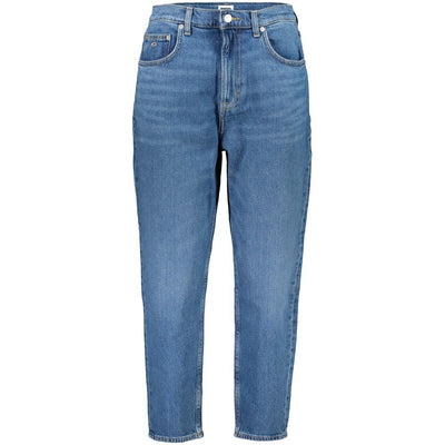 Tommy Hilfiger Blue Cotton Women's High-Waisted Jean