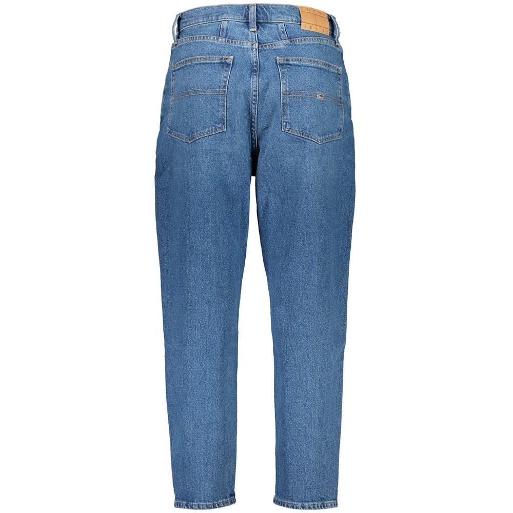 Tommy Hilfiger Blue Cotton Women's High-Waisted Jean