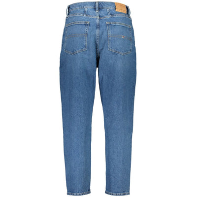 Tommy Hilfiger Blue Cotton Women's High-Waisted Jean