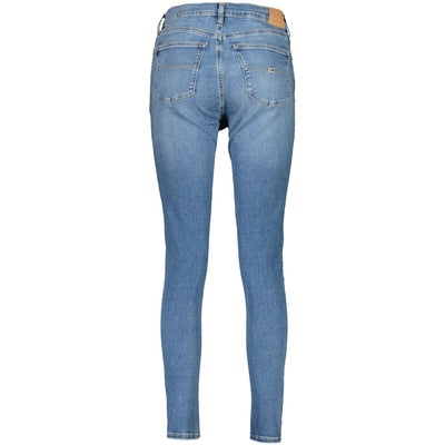 Jean et pantalon en coton bleu Tommy Hilfiger