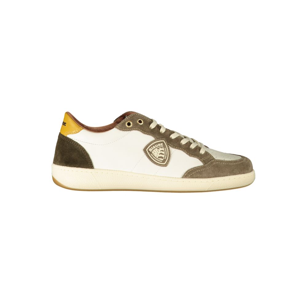 Baskets Blauer en polyester blanc