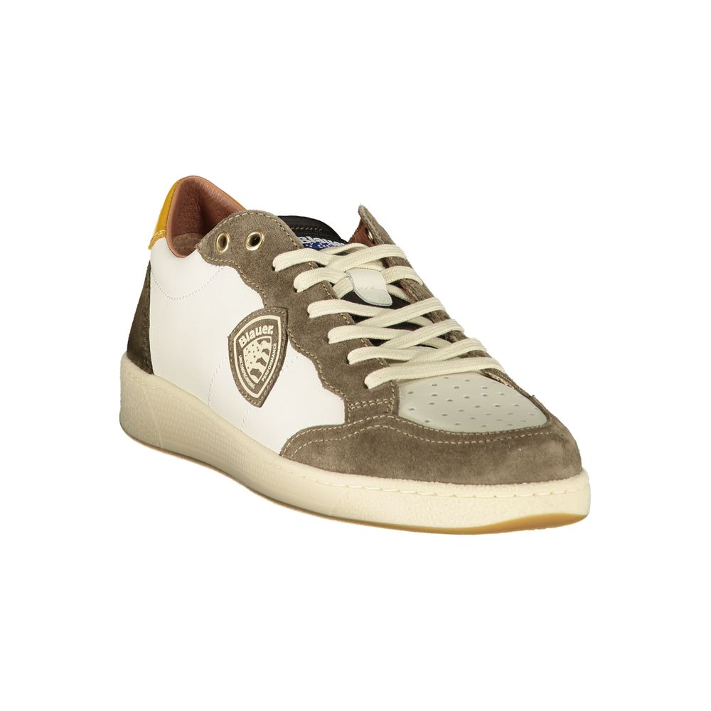 Baskets Blauer en polyester blanc