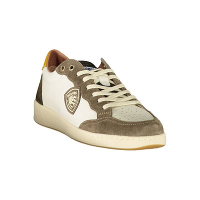 Baskets Blauer en polyester blanc