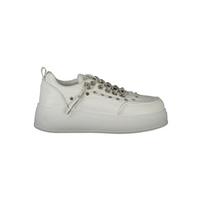 Laura Biagiotti Witte Polyethyleen Dames Sneaker