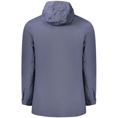 K-WAY Blue Polyamide Men Jacket