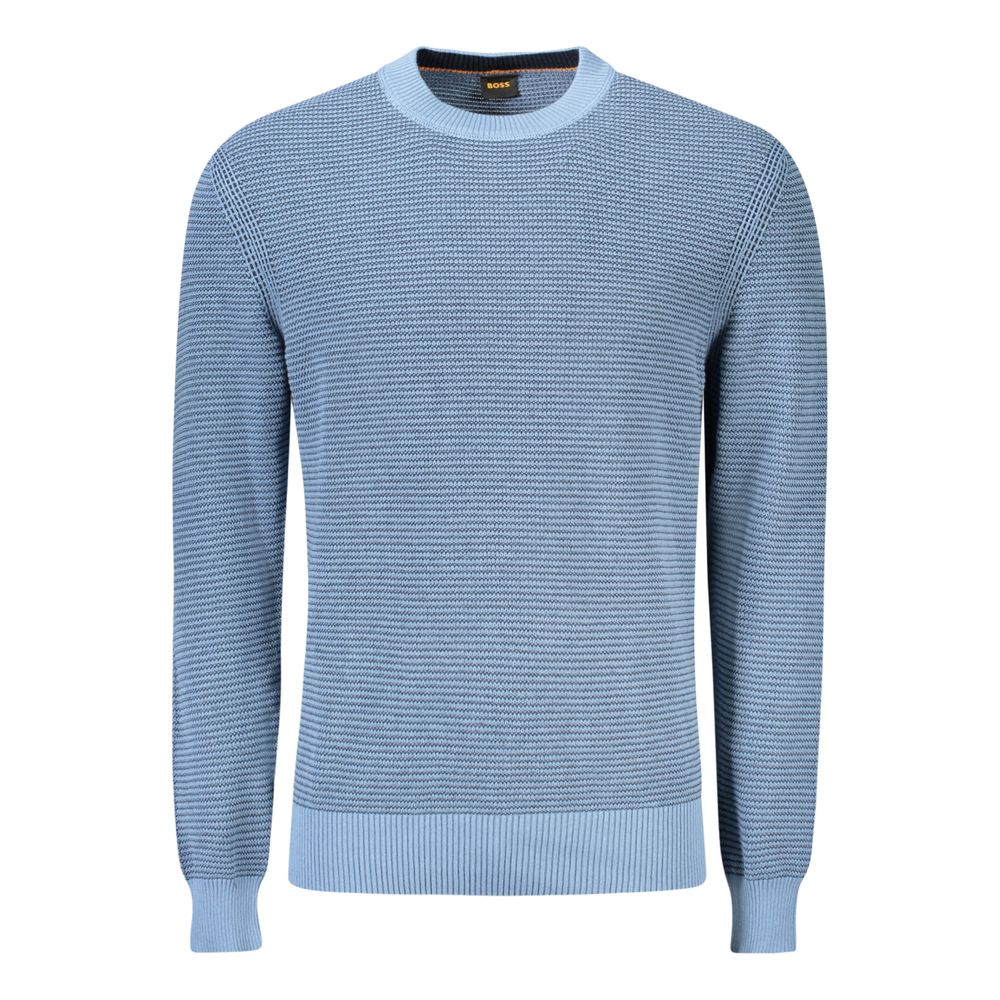 Pull Hugo Boss en coton bleu pour homme