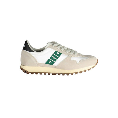 Baskets Blauer en polyester blanc