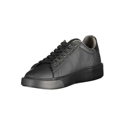 Blauer zwarte polyester sneaker