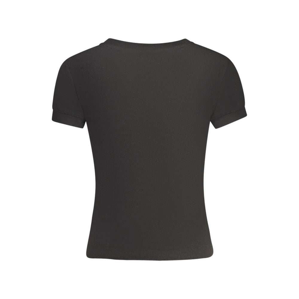 T-shirt Guess Jeans noir en polyester pour femme