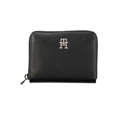 Tommy Hilfiger Elegante Zwarte Polyethyleen Portemonnee