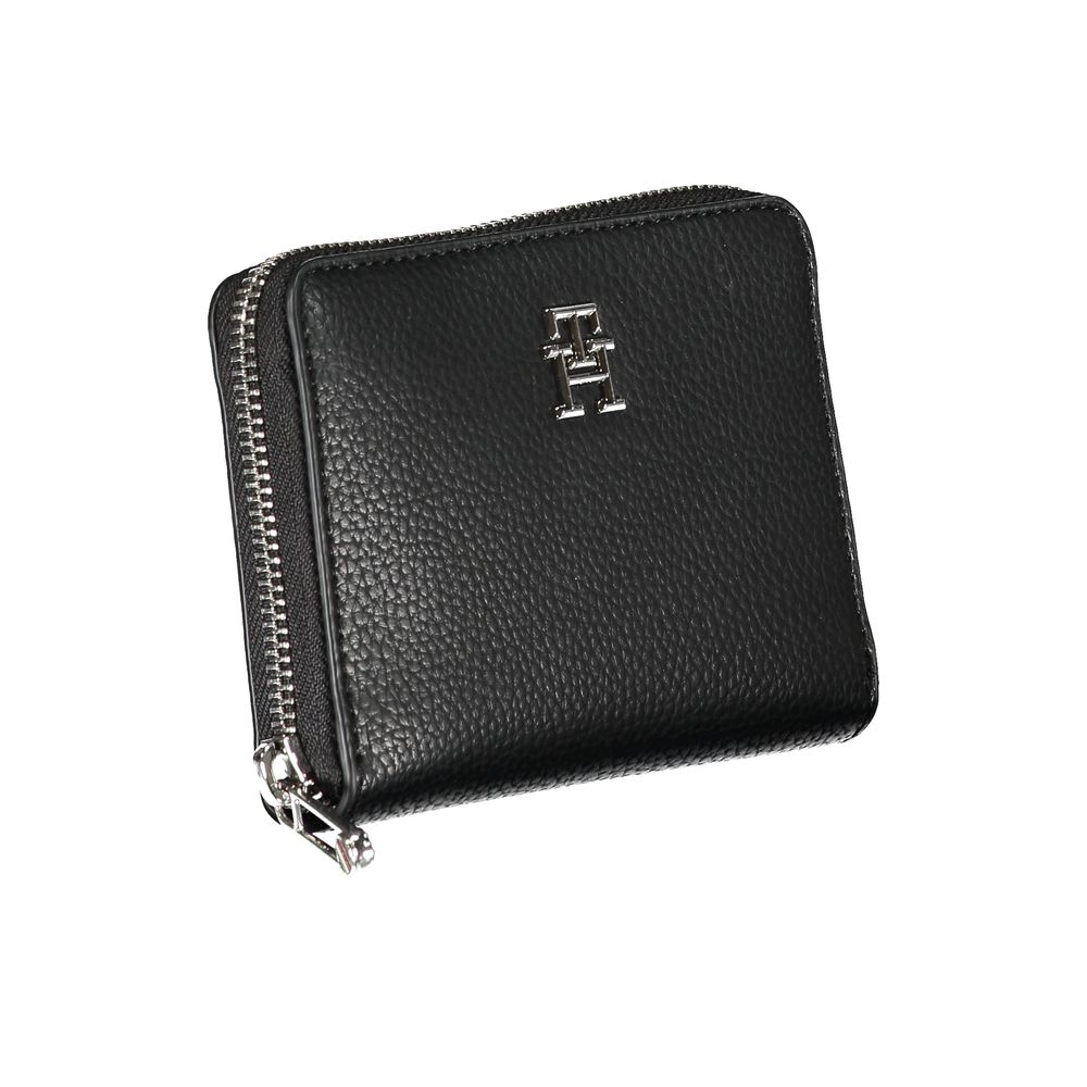 Tommy Hilfiger Elegante Zwarte Polyethyleen Portemonnee