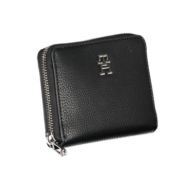Tommy Hilfiger Elegante Zwarte Polyethyleen Portemonnee