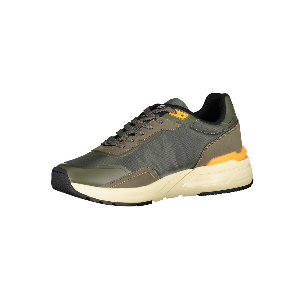 Blauwgroene polyester sneaker